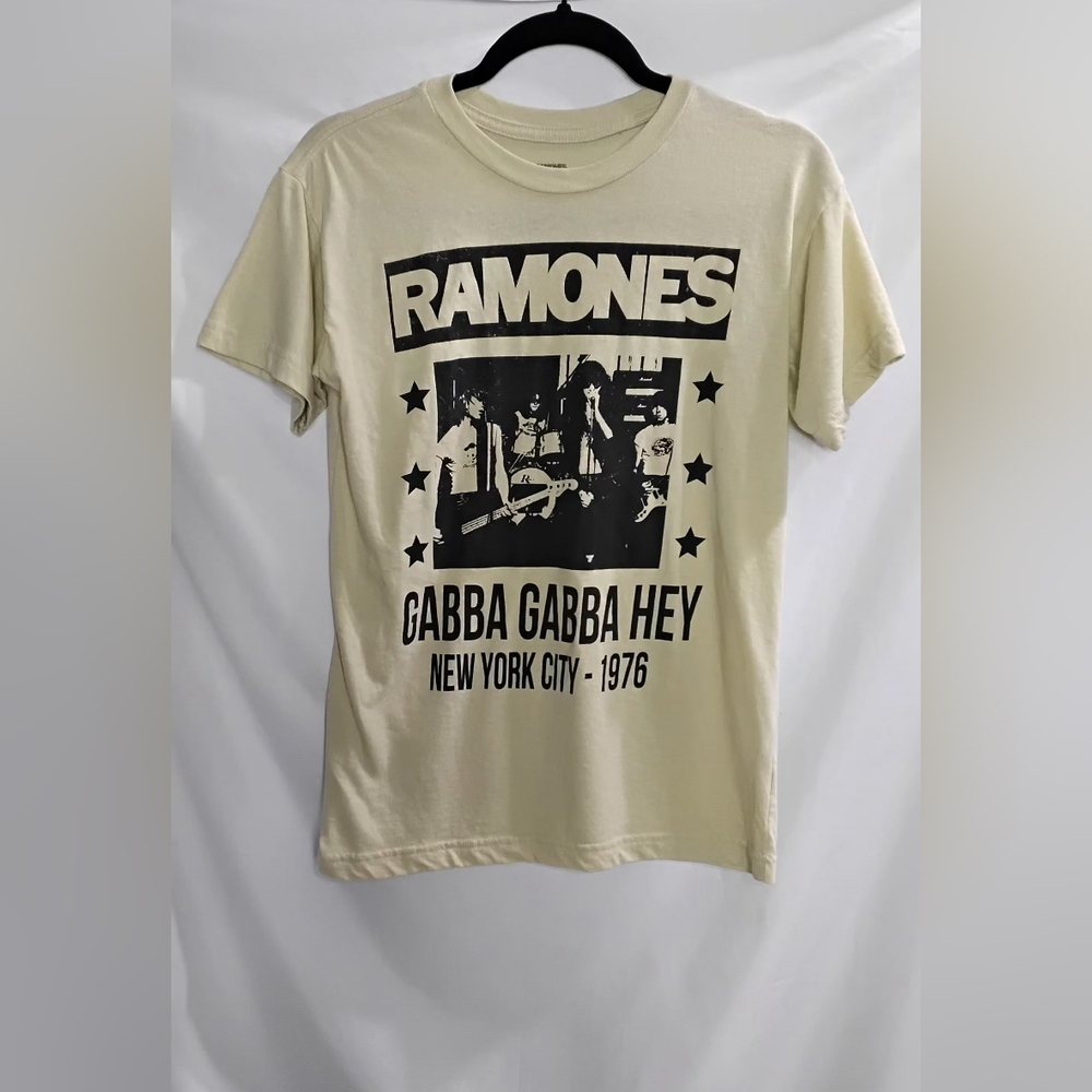 Ramones Gabba Gabba Hey New York City 1976 Graphic Band T-Shirt Men's Size Med